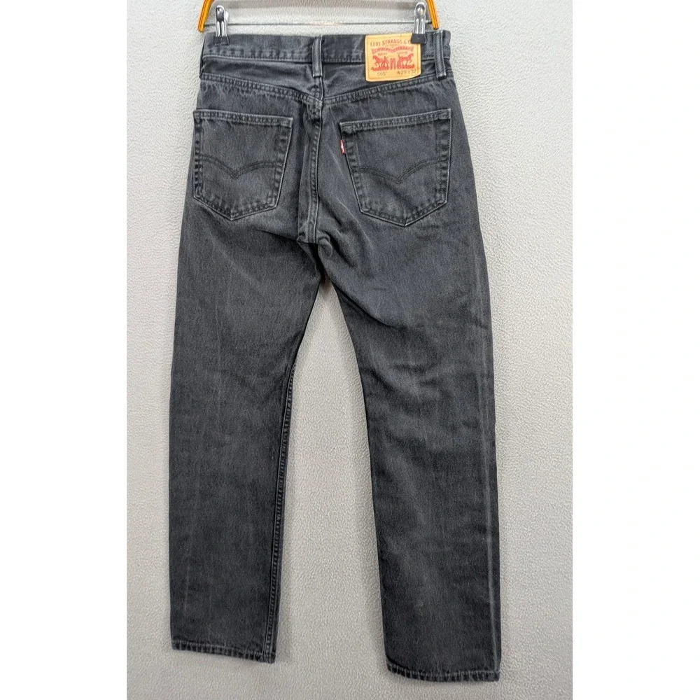 Vintage Levi's 505 Jeans Size 29x32 90s Black USA Made Mens Red Tab Straight Leg